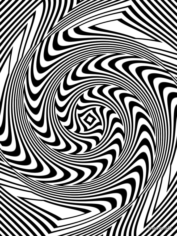 #Psychedelic #Hypnotic #Pattern, Visual #Illusion, Optical Art  by znamenski