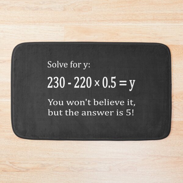 Item preview, 5! Funny Math Joke Math Teacher designed and sold by Bethcentral Designs.