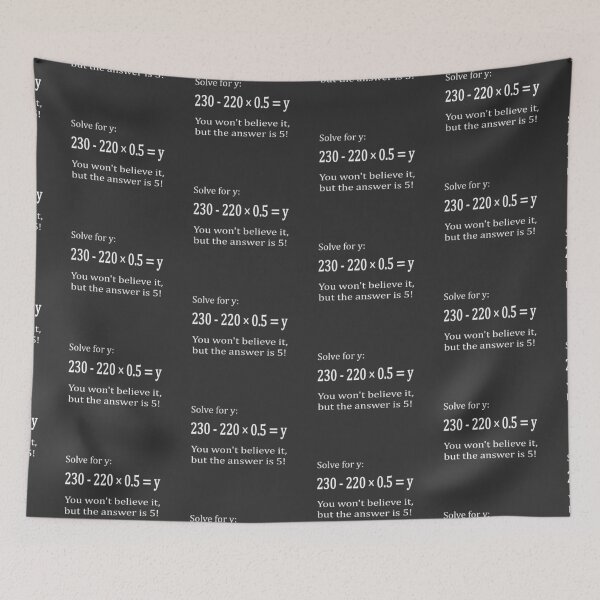 Item preview, 5! Funny Math Joke Math Teacher designed and sold by Bethcentral Designs.