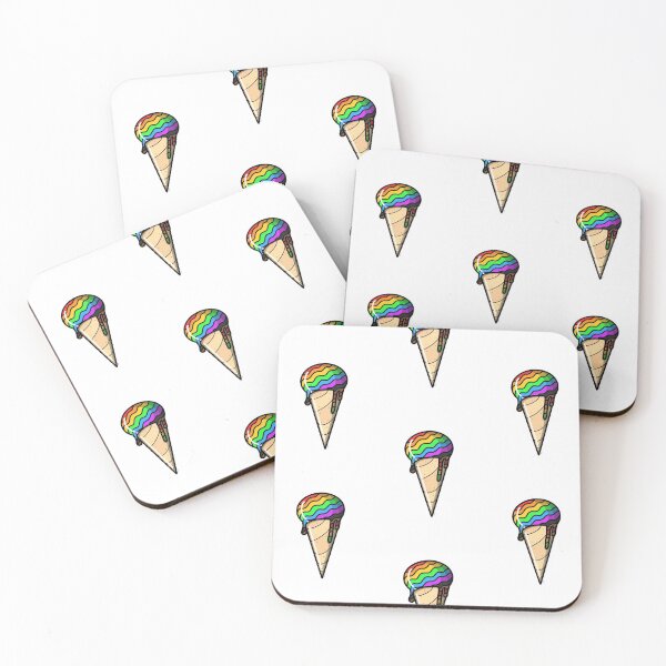 Item preview, Rainbow Ice Cream Melting designed and sold by Cartooony.