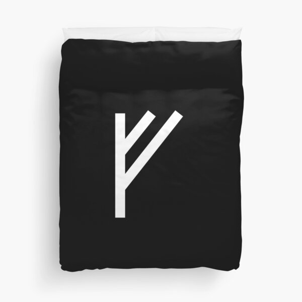 Fehu Rune: Elder Futhark. Duvet Cover