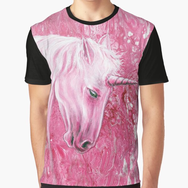 Unicorn - Humble Unicorn - pink bowing Unicorn Graphic T-Shirt
