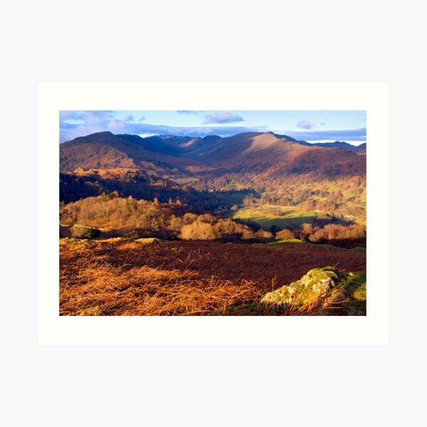 Fairfield from Loughrigg Fell - The Lake District Art Print