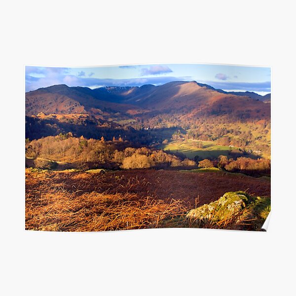 Fairfield from Loughrigg Fell - The Lake District Poster