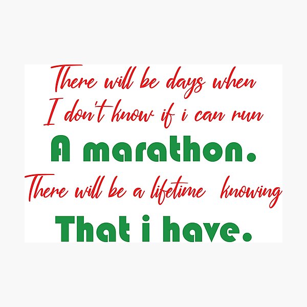 Item preview, Marathon runner designed and sold by BigThoughts.
