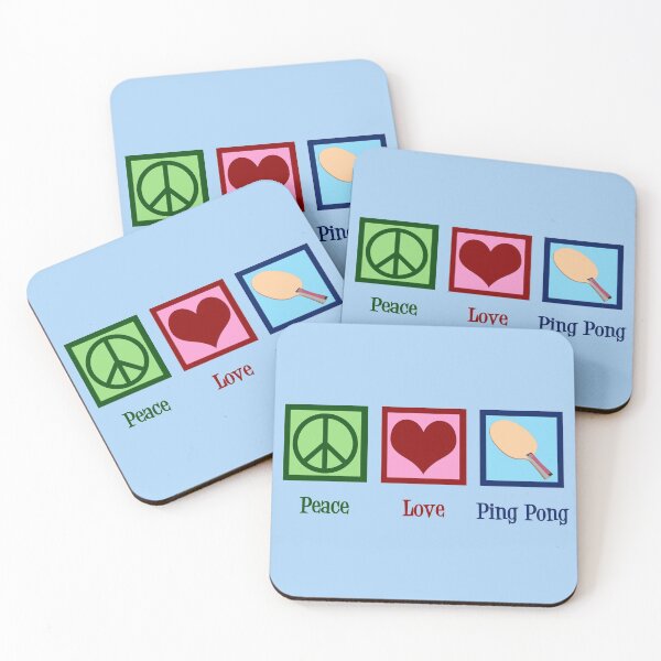 Item preview, Peace Love Ping Pong designed and sold by Epic Love Designs.