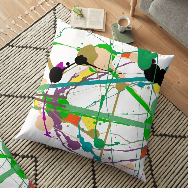 Pollock 01 Floor Pillow