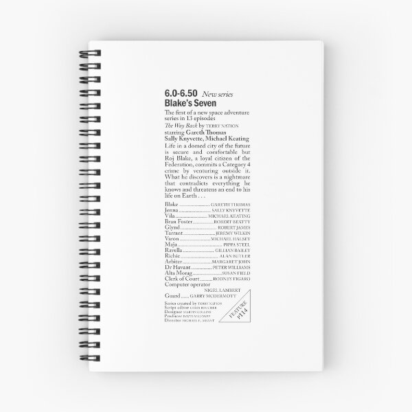 Item preview, Blake's 7: Radio Times Listing designed and sold by Grahame Robertson.