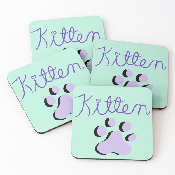Item preview, Mint and lavender kitten paw  designed and sold by Cloud-Boy.