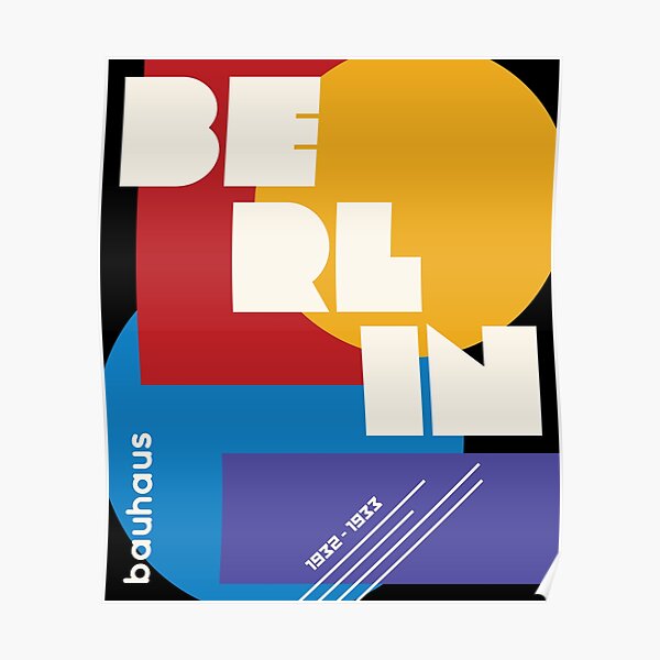 Berlin Bauhaus Poster