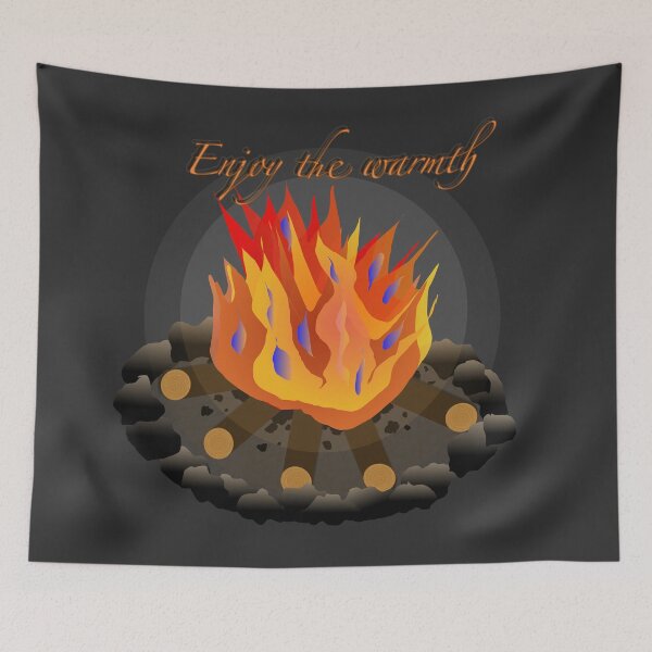 Item preview, Campfire enjoy the warmth designed and sold by MelanieNad.