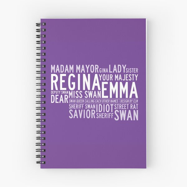 Aperçu de l'œuvre Swan Queen Nicknames (violet) créée et vendue par CLMdesign.
