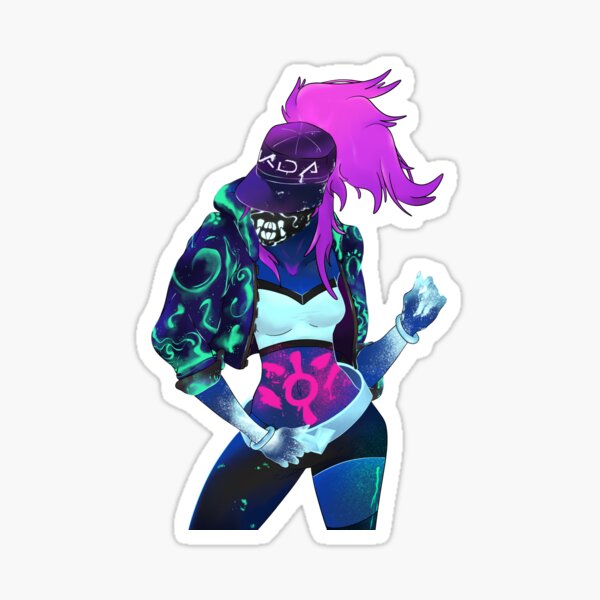 KDA Neon Akali Sticker
