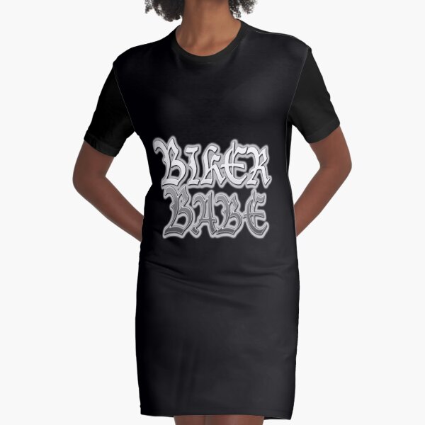 Vestido Camiseta Biker Babe Gotico Moto Paseo Biker Chic Moto En Negro De Tomsredbubble Redbubble