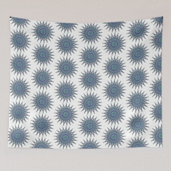 Item preview, Spirograph Blue Loop Pattern designed and sold by TravellingAlle.