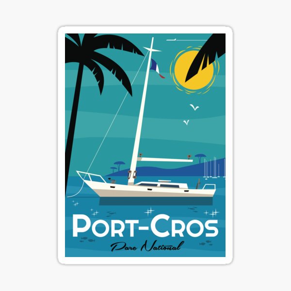 Item preview, Port Cros poster designed and sold by Gary Godel.
