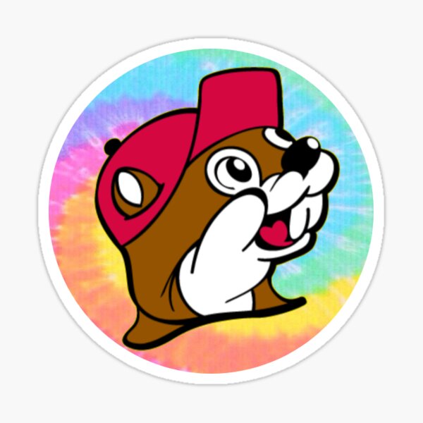 Tie dye beaver nuggets Sticker