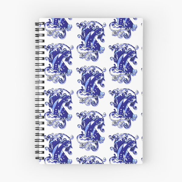Item preview, Surfin' Waves Alpha 'K' designed and sold by VintageEraArt.