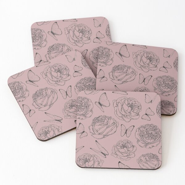 Item preview, Rose and Butterfly Vintage Style Pattern designed and sold by impishthreads.