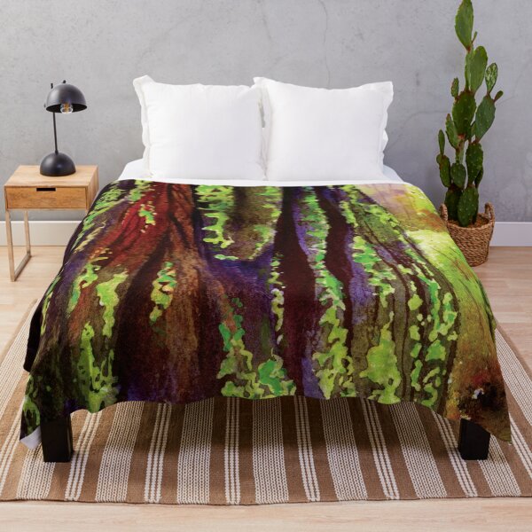 Item preview, Mossy Redwood Bark in Watercolor designed and sold by Kelly Roy.
