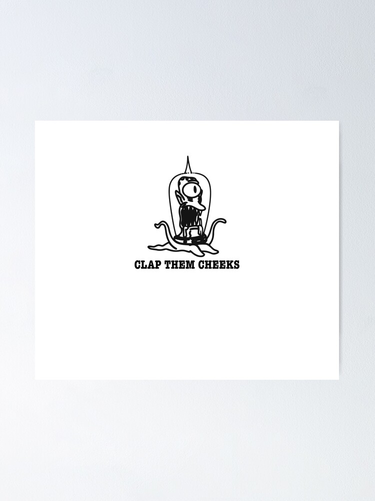 Póster «Pegatina Area 51 Simpsons Alien Clap Them Cheeks Meme» de ...
