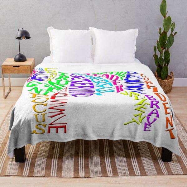 Item preview, Rainbow Colored Word Tiger designed and sold by TigsArts.