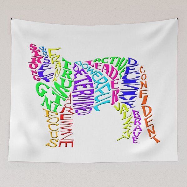 Item preview, Rainbow Colored Word Tiger designed and sold by TigsArts.