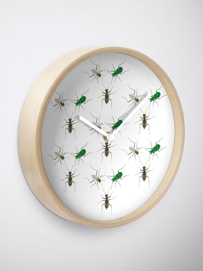 Alternate view of Tiger Beetle Pattern Clock