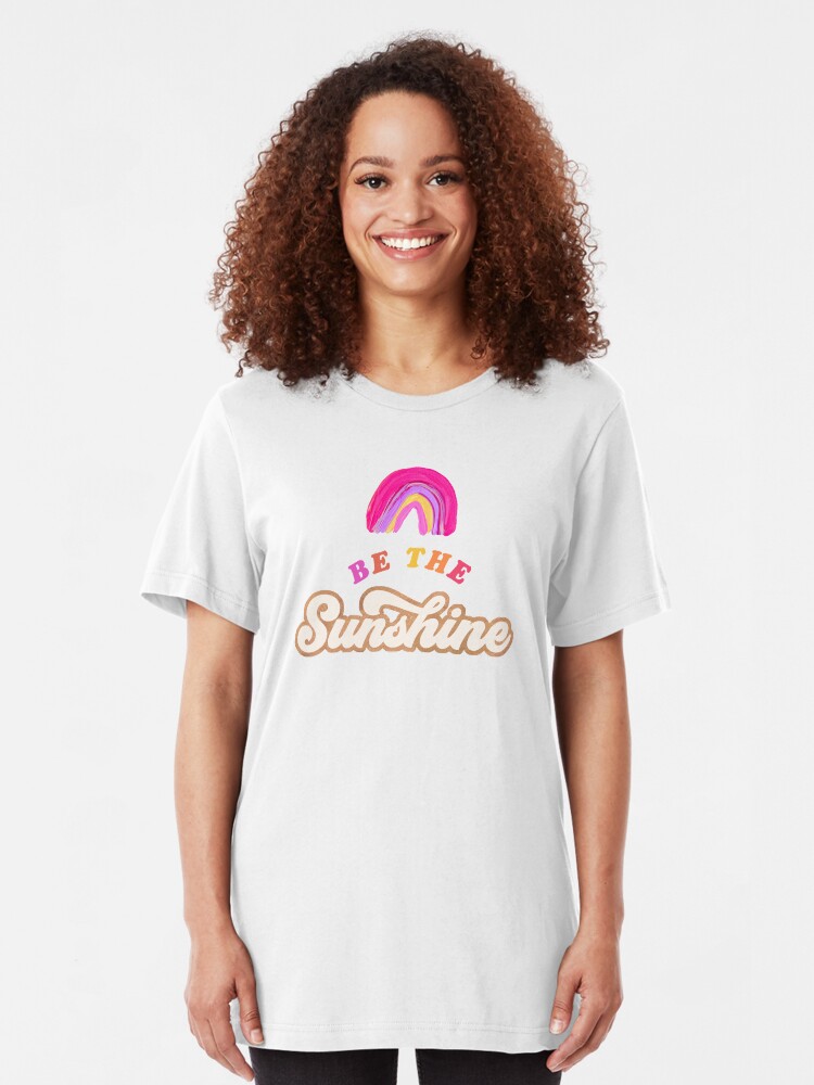 Alternative Ansicht von Sei der Sonnenschein - Pink Palette Slim Fit T-Shirt