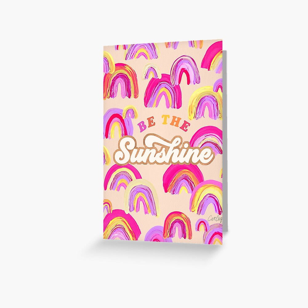 Sei der Sonnenschein - Pink Palette Grußkarte