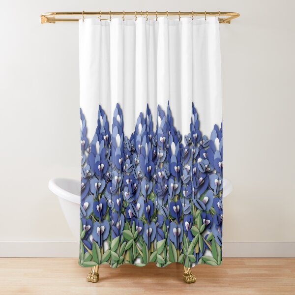 Bluebonnet Field Shower Curtain