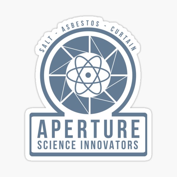 2x Aperture Science Innovators Sticker Die Cut Decal portal 2 