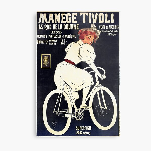 MANEGE TIVOLI Ride a Tivoli Bicycle Cycles Vintage French Advertisement Metal Print