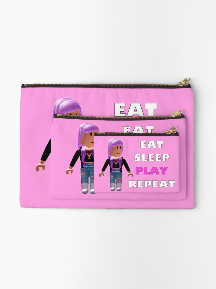 Roblox Eat Sleep Play Repeat Zipper Pouch By Hypetype Redbubble - roblox eat sleep play repeat zipper pouch by hypetype redbubble