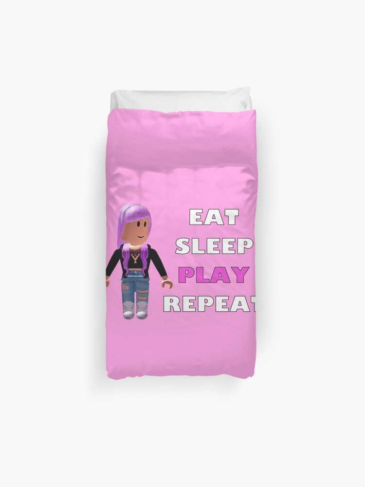 Roblox Eat Sleep Play Repeat Duvet Cover By Hypetype Redbubble - roblox eat sleep play repeat zipper pouch by hypetype redbubble