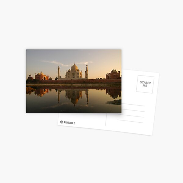 Taj Mahal Reflection Postcard