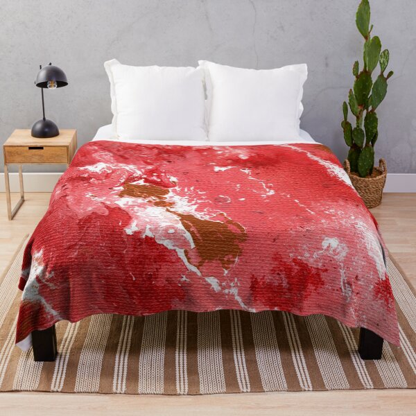 Item preview, Acrylic Pour In Red and White designed and sold by Cleave.