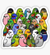 Too Many Birds! Bird Squad 2 Sticker