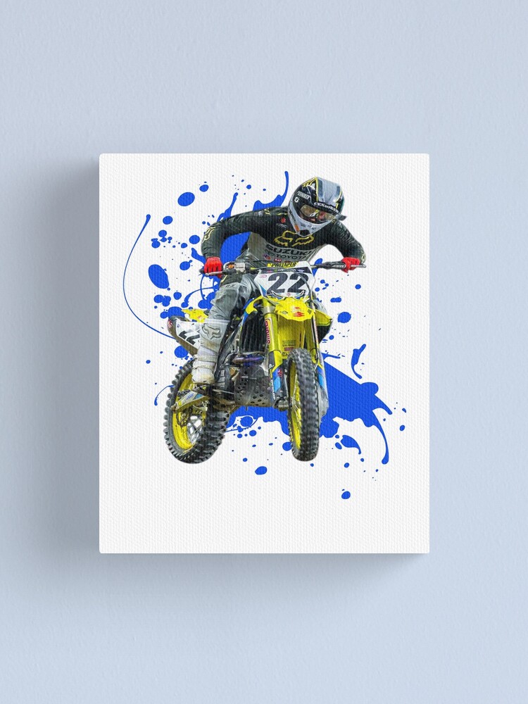 Chad Reed 22 Motocross and Supercross Champion CR22 Dirt Bike Gift Design  Canvas Print for Sale by JohnyyBrap