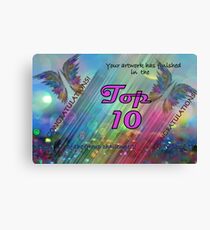 Rainbow banner challenge Canvas Print