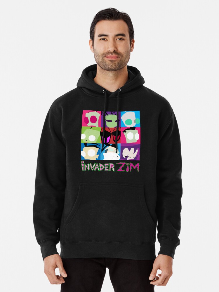 invader zim zip up hoodie