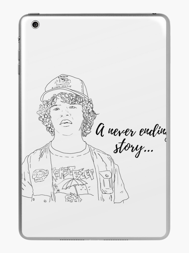 Dustin, a strange never ending story -Stranger things iPad Case & Skin by  silviagb