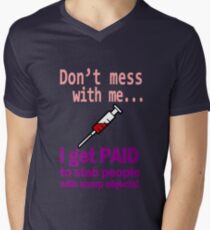 Women's funny nurse geek funny nerd Men's V-Neck T-Shirt