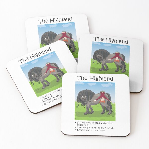 Item preview, Features of the Highland pony designed and sold by annafkane.