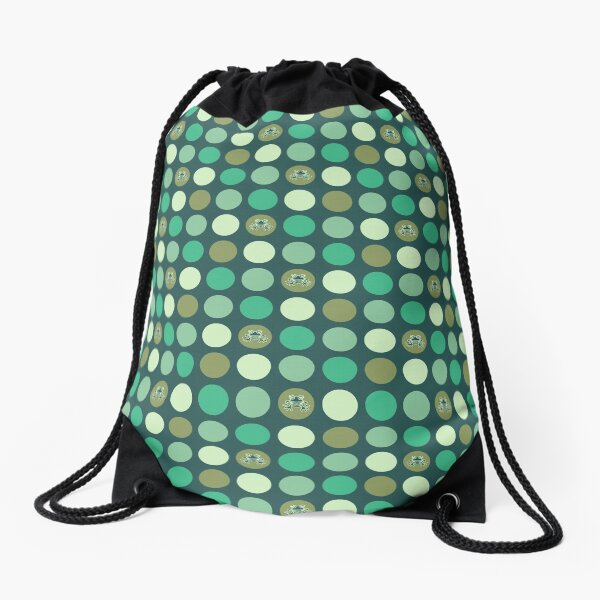 Dotty Wildlife: Frogs Drawstring Bag
