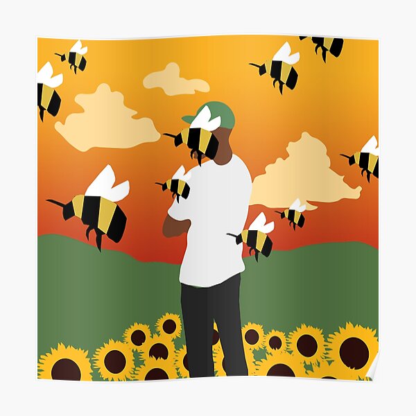 Flower Boy Minimalist Album Cover Poster
