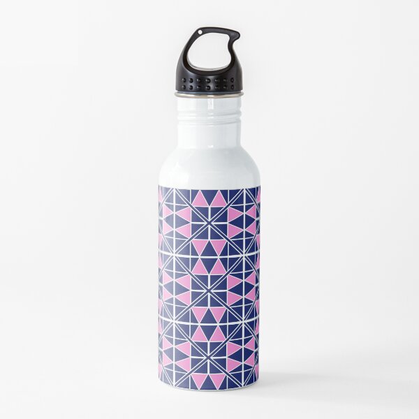 Navy Glow Pattern Water Bottle