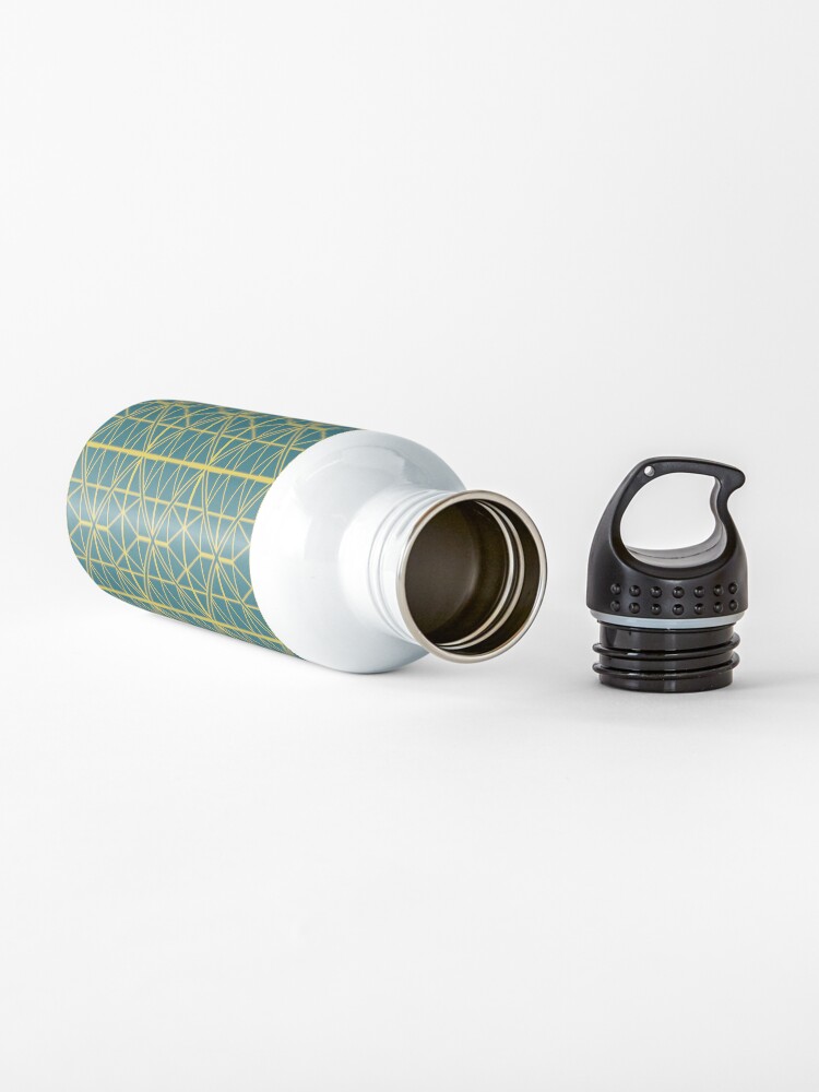 Alternate view of Green Triangle Pattern Water Bottle
