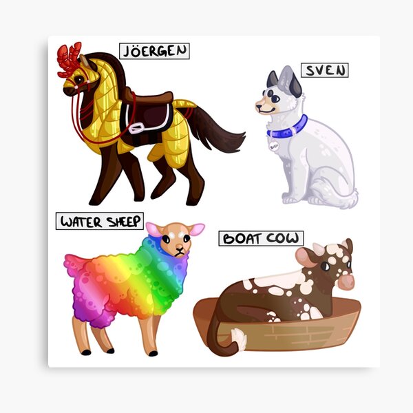 Minecraft Cow Wall Art Redbubble - gay 1 jöergen playing roblox hmmm roblox meme on