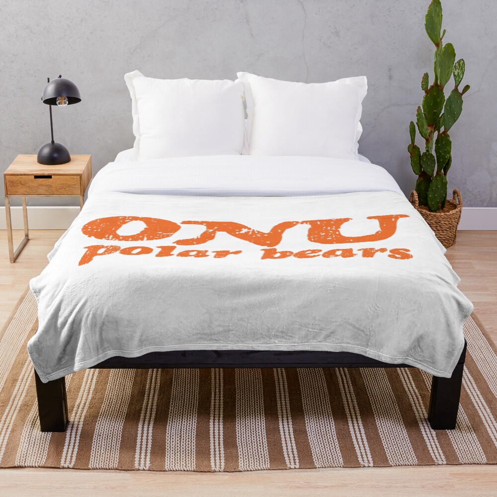 "Ohio Northern University Polar Bears" Throw Blanket by linmarie1